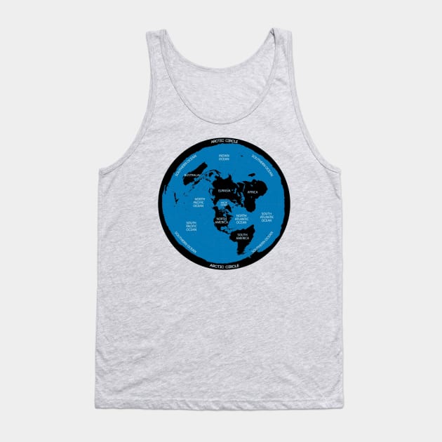 The Flat Earth Map Tank Top by EverGreene